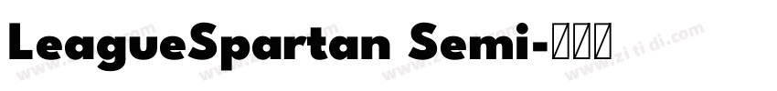 LeagueSpartan Semi字体转换 LeagueSpartan Semi字体转换